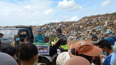 “Razia” Polisi Lalu Lintas Ke Tempat Pembuangan Akhir Sampah